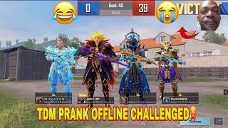 OMG🤯TDM PRANK OFFLINE ALL Xsuit max CHALLENGED🇺🇿🇮🇶🇵🇰🇮🇳 [upl. by David]