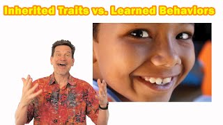 Learned traits vs inherited traits explained for kids PLUS instincts behaviors and genes UPDATED [upl. by Merrell]