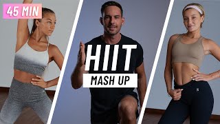 45 Min Full Body HIIT Workout At Home No Equipment No Repeats [upl. by Davison]