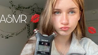 ASMR KISSES 💋💋💗and other sounds ON TASCAM [upl. by Ddene61]