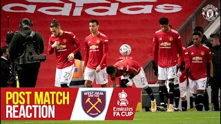 Solskjaer amp Maguire react to cup win  Manchester United 10 West Ham  Emirates FA Cup [upl. by Ymereg]