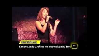 INACREDITAVEL CANTORA IMITA 19 DIVAS EM MINUTOS  js [upl. by Risay]