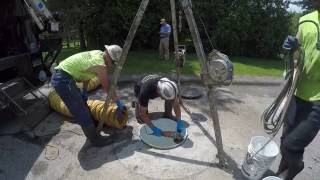 CIP Manhole Liner Install [upl. by Drofyar180]