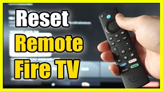 How to Reset Amazon Fire TV Remote amp Fix Problems Easy Method [upl. by Nosnarb605]