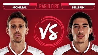 WHOS YOUR FAVOURITE WWE WRESTLER  Rapid Fire with Bellerin amp Monreal [upl. by Pucida]