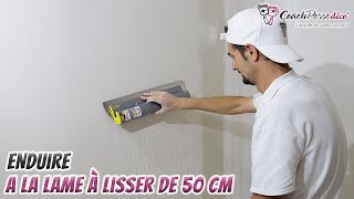 Enduire Efficacement Un Mur Avec Une Lame à Lisser De 50 cm [upl. by Orelu500]