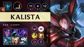 Kalista ADC vs Xayah Dominating  KR Master Patch 1422 [upl. by Eintihw]