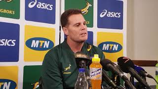 Watch  the moment Rassie appoints Siyakolisi as captain of the springboks [upl. by Germann515]