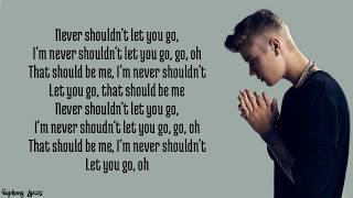 Justin Bieber  That Should Be Me Lyrics [upl. by Ainerol]