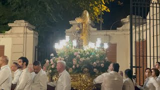 Procession for The Day of the Virgin of Atocha in Madrid 2024 [upl. by Noyk]