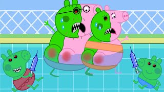 Zombie Apocalypse Zombies Appear At The Maternity Hospital🧟 ♀️ Peppa Pig PJ Mask Funny Animation [upl. by Hillman]