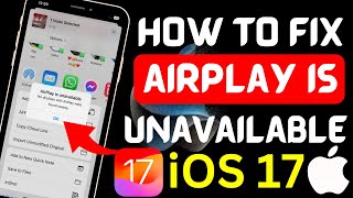 Fixed ✅ Airplay not working on iPhone iOS 17 How to fix airplay unavailable on iPhone iOS 17 2023 [upl. by Akemat]