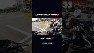 Zx10r Lounch control ❤️‍🔥 zx10r automobile bike rider shorts kawasaki sound bikerider [upl. by Lesley952]