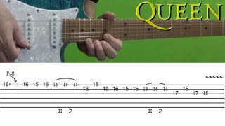 Queen  Bohemian Rhapsody  Guitar Solo Lesson with Tabs [upl. by Kimon560]