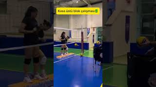 Voleybol Blok çalışması🔋voleybol volleyball volleyballworld [upl. by Narot]