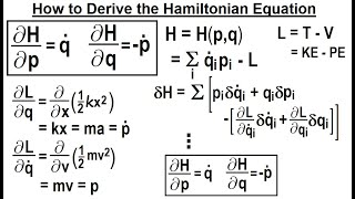 Physics 69 Hamiltonian Mech 6 of 18 How to Derive the Hamiltonian Equation [upl. by Kast390]