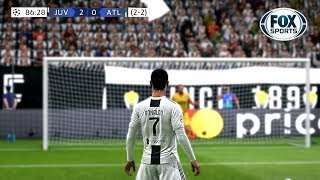 Recreación Juventus 30 Atlético de Madrid  UEFA Champions League 2019 [upl. by Aelaza]