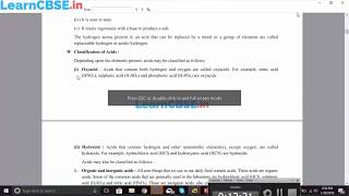 Classification of Acids  Acids Bases and Salts  CBSE Class 10 Science [upl. by Ettedranreb]