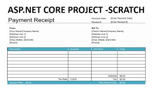 Online Bill Generator Project ASPNET CORE MVC  Day1 [upl. by Adigun]