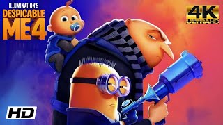 Despicable Me 4 Full Movie in 4K HD Quality  Hindi Movies World  Movie Review [upl. by Etnoval673]