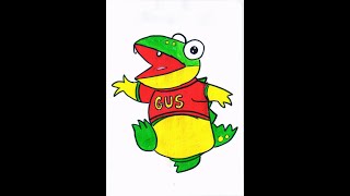 Shorts How to Draw GUS the Gummy Gator  Ryans World  Ryan Toys Review [upl. by Maloney]