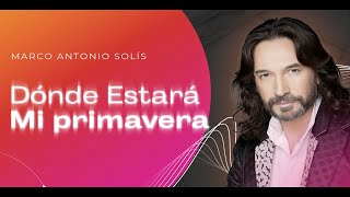 Marco Antonio Solís  Dónde estará mi primavera  Lyric video [upl. by Eirolam]