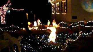 Vandalia Historical Society Christmas Light Display [upl. by Enyak]