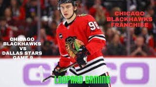 NHL 25  Chicago Blackhawks vs Dallas Stars Franchise Game 9 Xbox Series X [upl. by Lipski335]