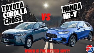 Comparison 2024 TOYOTA COROLLA CROSS vs 2024 HONDA HRV  Which One Is The Better SUV [upl. by Olen]