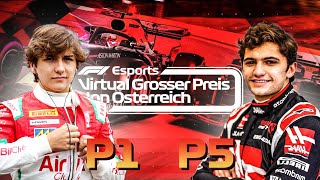 DEU BRASIL NA F1 VIRTUAL OFICIAL GP DA AUSTRIA COM PIETRO E ENZO FITTIPALDI [upl. by Anayit]