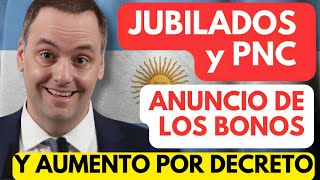 🛑 ANUNCIOS MILEI❗️BONOS ENERO y FEBRERO  AUMENTO POR DECRETO a JUBILADOS y Pensionados PNC de ANSES [upl. by Ayitahs]