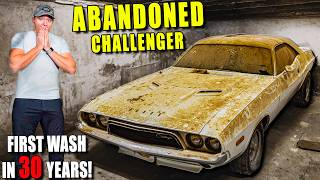 Cleaning a DISASTER quotBarn Findquot Dodge Challenger [upl. by Standford328]