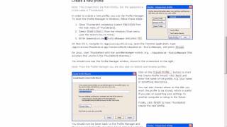 How to configure Thunerbird profile manager for Windows XP [upl. by Strenta]