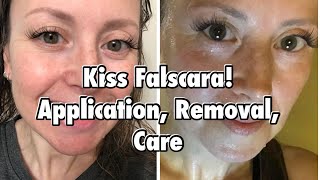 Kiss Falscara application removal care [upl. by Silohcin198]