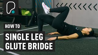 How To Do A Single Leg Glute Bridge [upl. by Aneehsak]