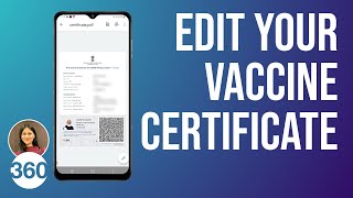 How to Correct Errors in COVID19 Vaccine Certificate All Questions Answered [upl. by Raman]