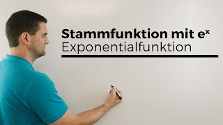 Stammfunktion mit ex Exponentialfunktion Stammfunktion bilden Analysis  Mathe by Daniel Jung [upl. by Eicak]