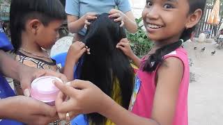 Lice Removal amp nits picking from long hair by multiple girlsasmr scalp checklice picking [upl. by Lucien]