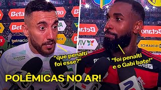 ALAN RUSCHEL RECLAMA DE EXPULSÃO E PENALTI E GERSON RESPONDE SOBRE PENALTI [upl. by Ladin]