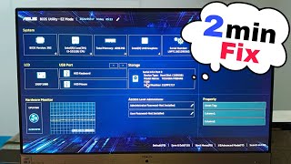 Fix  Asus Bios Utility Ez Mode Stuck Problem [upl. by Bik]