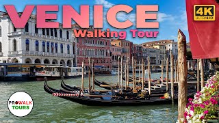 Venice Italy 4KUHD Walking Tour  With Captions  Prowalk Tours [upl. by Cerellia]