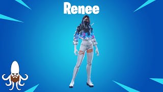 Renee  New Moncler Skin Review amp Gameplay  Fortnite [upl. by Suirauqram117]