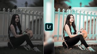 Lightroom Cyan Tone Photo Editing  Lightroom Presets Free Download 2024 [upl. by Ydda777]