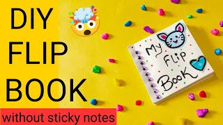 Diy flip book 🤩flip book without sticky notes  how to make a flip book at home handmade flip book [upl. by Notsirt]