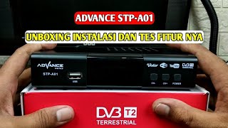 STB ADVANCE STP A01  cara pasang set top box ADVANCE STP A01 ke tv [upl. by Eeliram]