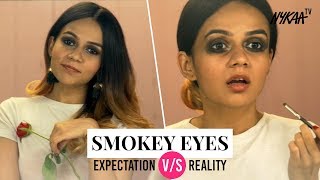 Smokey Eyes  Expectation Vs Reality Ft Komal Pandey  Nykaa [upl. by Aisel]