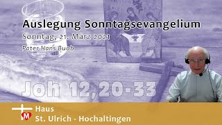 Pater Hans Buob Predigt 5 Fastensonntag Lesejahr B Johannes 12 2033 [upl. by Chessy]