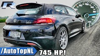 745HP VW Scirocco R 20 TSI  ACCELERATION SOUND amp 12 MILE by AutoTopNL [upl. by Ratep]