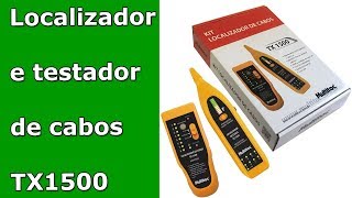 Localizador Zumbador e testador de cabos de rede internet Multitoc TX1500 [upl. by Eatnuahc]