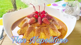 Flan Napolitano casero EN ESTUFA🍮🥰👨‍🍳🍫🤗😍🤩😘 [upl. by Yerocal]